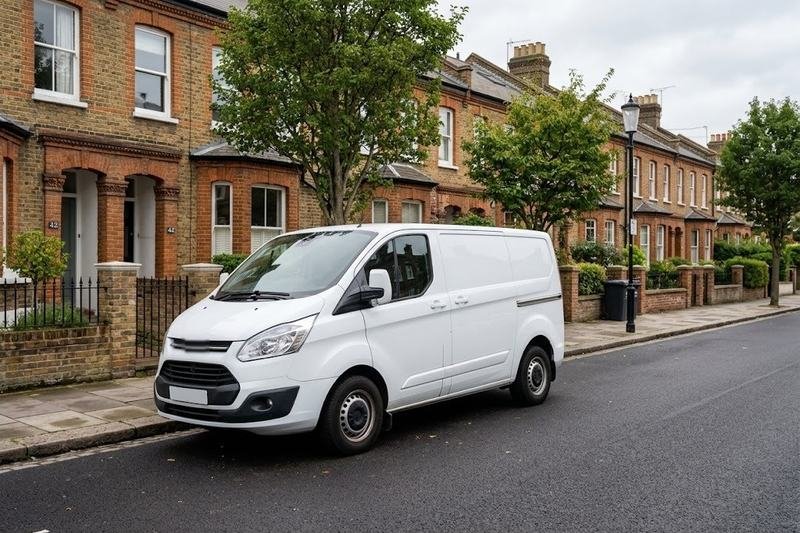Medium white panel van for student and studio moves