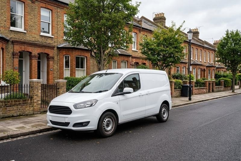 Small white panel van for single items and small collections